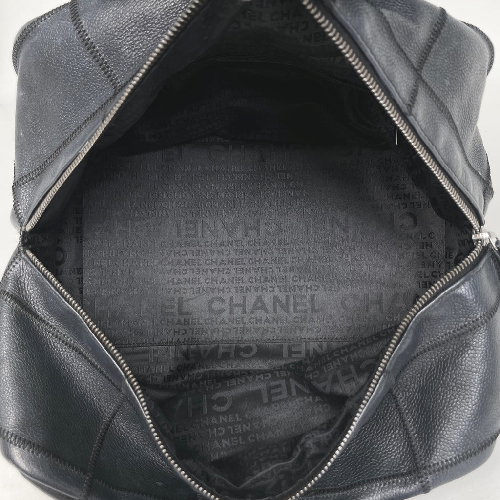 シャネル チョコバー ハンドバッグ ココマーク ミニボストン ハンドバッグ レザー ブラック A24184 レディース 【中古】brbag