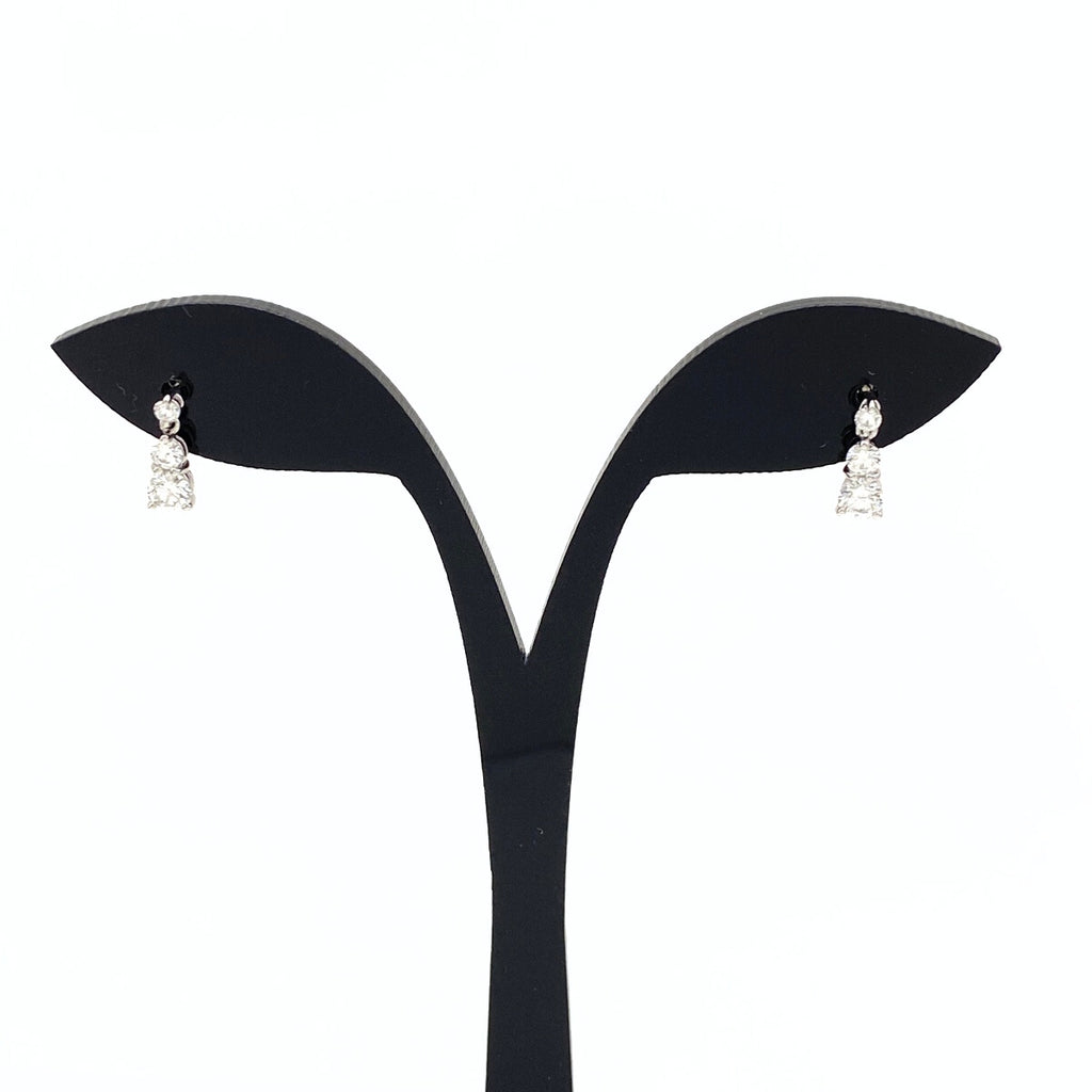 メレダイヤ デザインピアス プラチナ ピアス Pt950 ダイヤモンド レディース 【中古】nbjwl