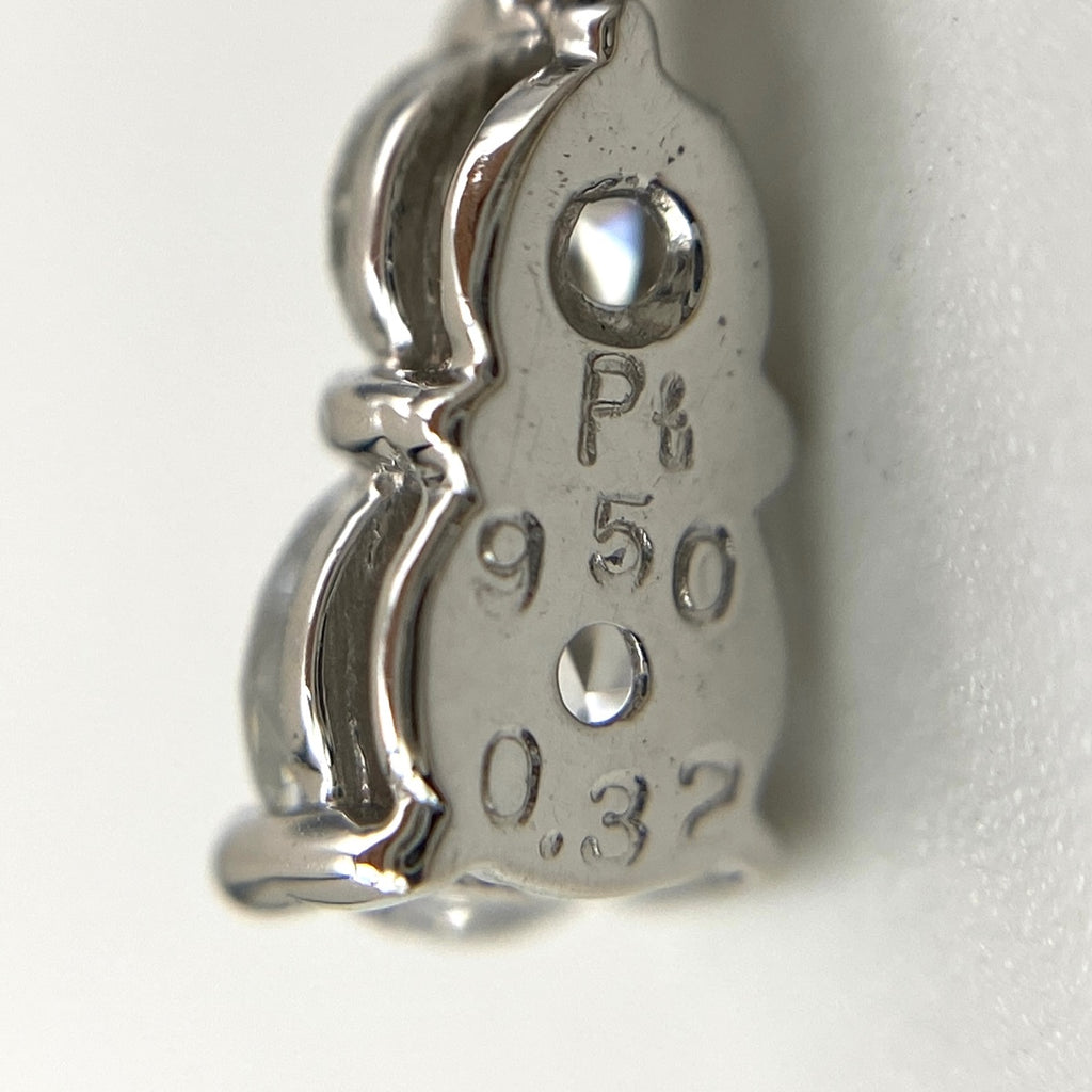 メレダイヤ デザインピアス プラチナ ピアス Pt950 ダイヤモンド レディース 【中古】nbjwl