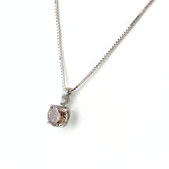 ダイヤモンド デザインネックレス WG ホワイトゴールド ペンダント メレダイヤ ネックレス K18 WG ダイヤモンド レディース 【中古】nbjwl