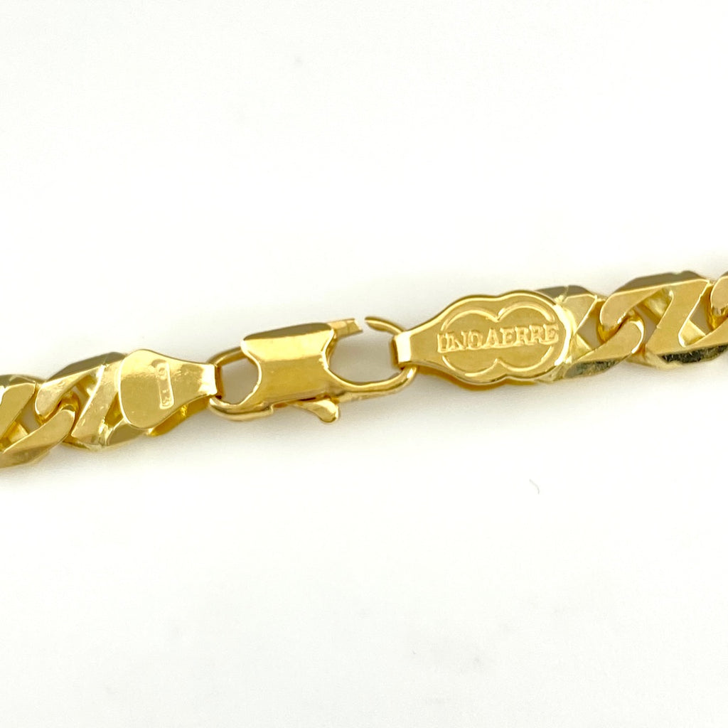 ウノアエレ デザインネックレス YG イエローゴールド ネックレス 750 レディース 【中古】brjwl