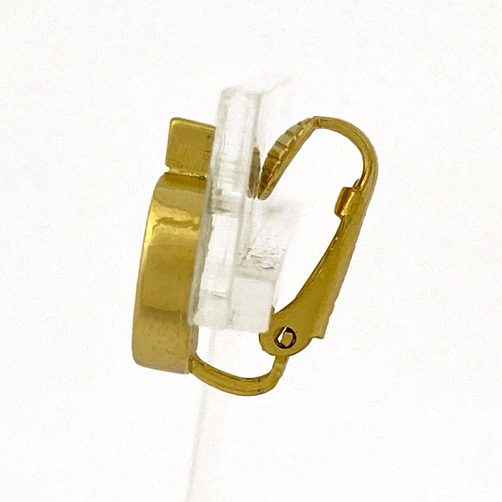 クリスチャンディオール ロゴ ラインストーン イヤリング CD イヤリング GP ゴールド レディース 【中古】bracc