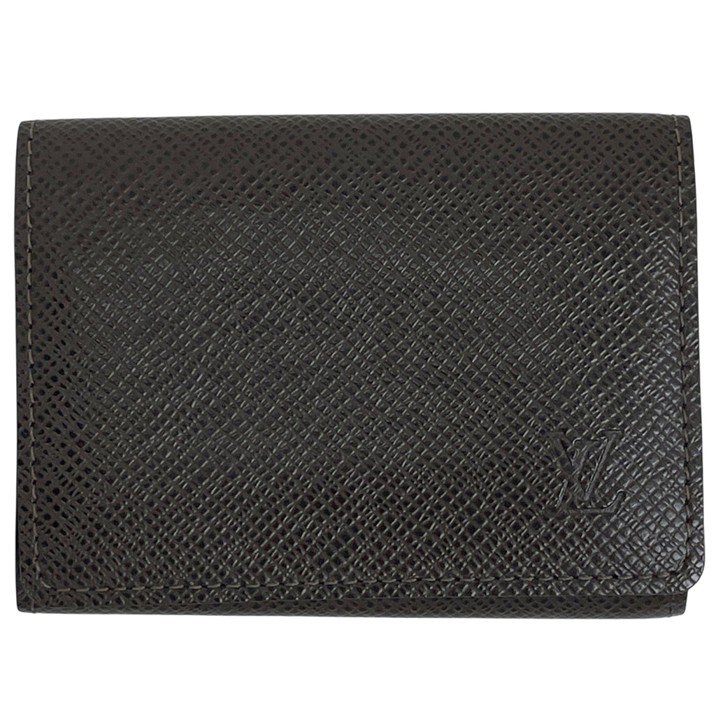 ルイ・ヴィトン アンヴェロップ カルト ドゥ ヴィジット カード入れ 名刺入れ カードケース タイガ ブラウン M30928 メンズ 【中古】brbag