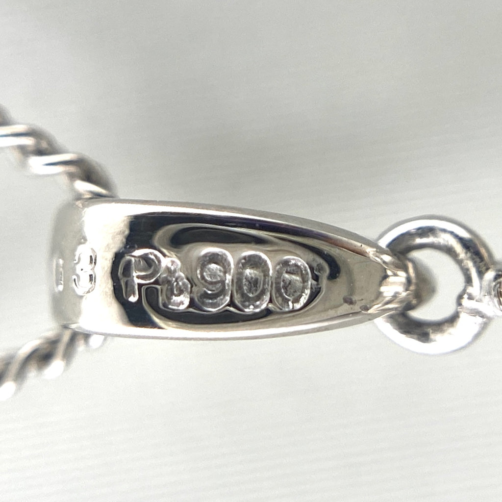 フラワーモチーフ デザインネックレス プラチナ ペンダント メレダイヤ 花 ネックレス Pt900 Pt850 ダイヤモンド レディース 【中古】nbjwl
