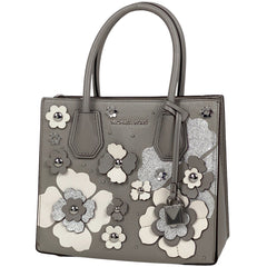マイケルコース ロゴ ハンドバッグ 2WAY ショルダーバッグ 花柄 ハンドバッグ レザー グレー レディース 【中古】brbag