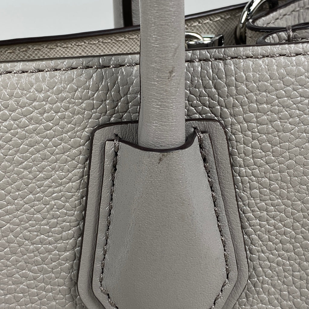 マイケルコース ロゴ ハンドバッグ 2WAY ショルダーバッグ 花柄 ハンドバッグ レザー グレー レディース 【中古】brbag