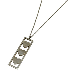 ティファニー トリプルハート プレート ネックレス シルバー925 シルバー レディース 中古 bracc