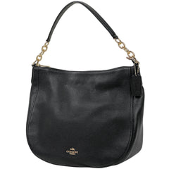 【在庫一掃】 コーチ ロゴ ショルダーバッグ 2WAY ワンショルダー 斜め掛け ショルダーバッグ レザー ブラック 58036 レディース 【中古】brbag