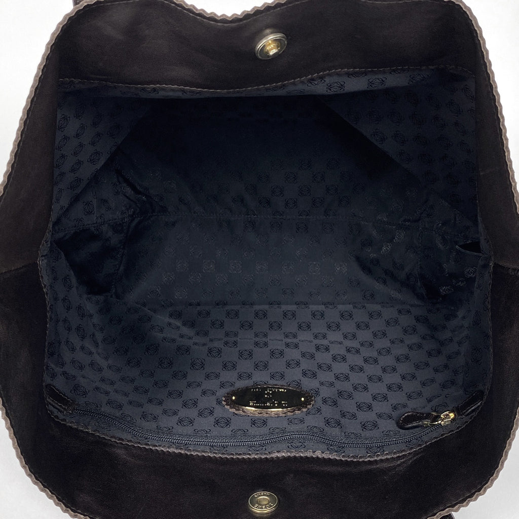 ロエベ アナグラム トートバッグ ハンドバッグ トートバッグ レザー ブラウン レディース 【中古】brbag