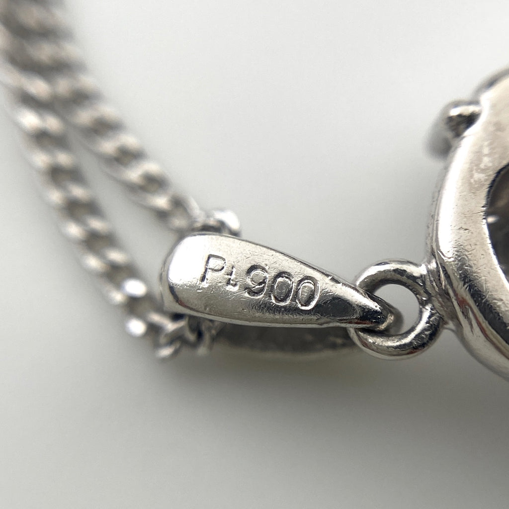 メレダイヤ デザインネックレス プラチナ ペンダント ネックレス Pt900 Pt850 ダイヤモンド レディース 【中古】nbjwl