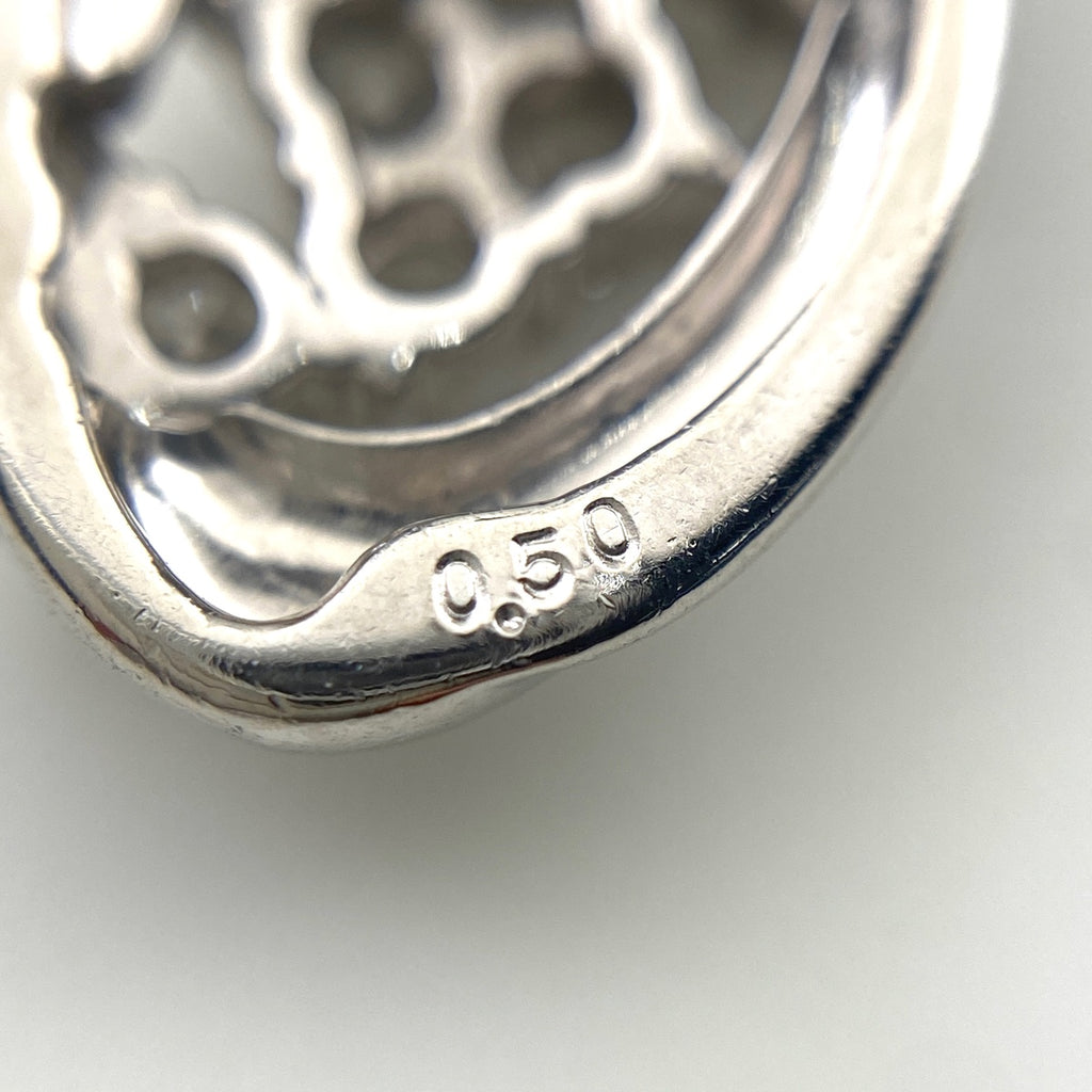 メレダイヤ デザインネックレス プラチナ ペンダント ネックレス Pt900 Pt850 ダイヤモンド レディース 【中古】nbjwl