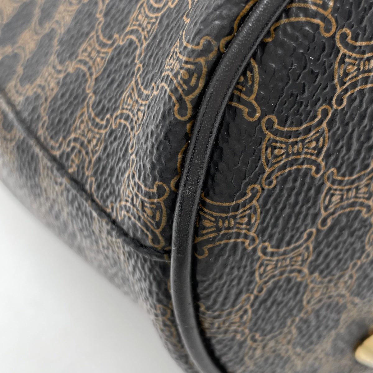 【CELINE】2wayバッグ　トートバッグ　マカダム柄　キャンバス　ブラウン バイセル公式】セリーヌ マカダム柄 トートバッグ ショルダー