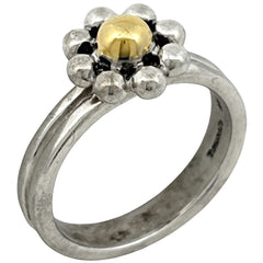 ティファニー ジョリービーズ フラワー リング パロマ・ピカソ 指輪 リング 9号 シルバー925 750 シルバー レディース ブランドアクセサリー 【中古】bracc