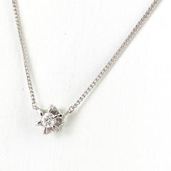メレダイヤ デザインネックレス プラチナ ペンダント ネックレス Pt900 Pt850 ダイヤモンド レディース 【中古】nbjwl