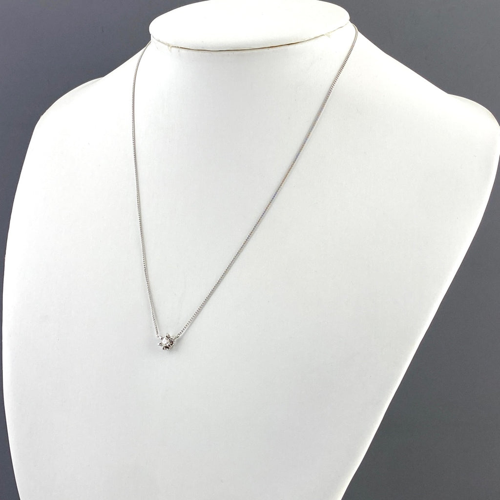 メレダイヤ デザインネックレス プラチナ ペンダント ネックレス Pt900 Pt850 ダイヤモンド レディース 【中古】nbjwl