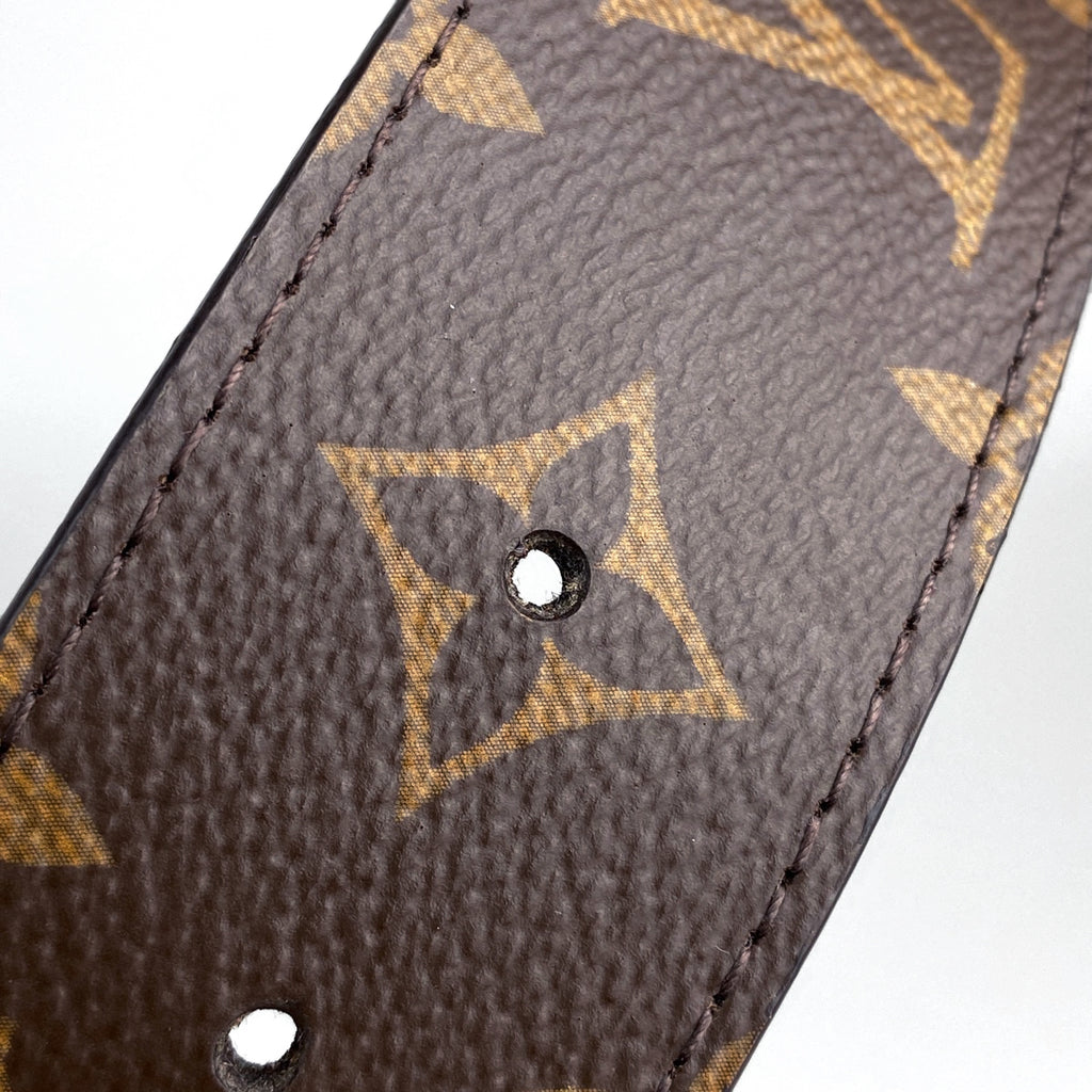 ルイ・ヴィトン サンチュール LV ピラミッド ベルト モノグラム ブラウン メンズ 【中古】brbag