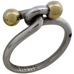 ティファニー ノット リング ラブ フック＆アイ 指輪 K18 リング 10号 シルバー925 750 シルバー ゴールド レディース ブランドアクセサリー 【中古】bracc