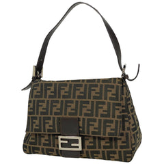 フェンディ ズッカ柄 ショルダーバッグ マンマバゲット ワンショルダー ハンドバッグ ショルダーバッグ キャンバス ブラウン レディース 【中古】brbag