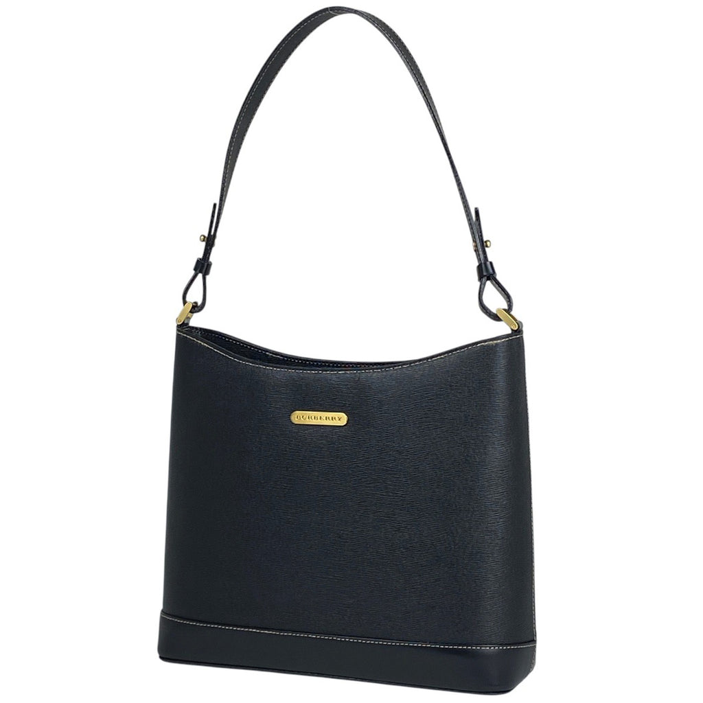 バーバリー ロゴ ショルダーバッグ ワンショルダー ショルダーバッグ レザー ブラック レディース 【中古】brbag