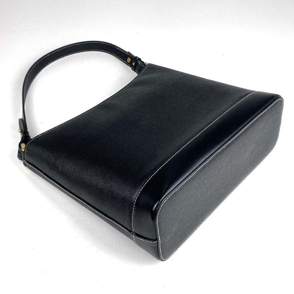 バーバリー ロゴ ショルダーバッグ ワンショルダー ショルダーバッグ レザー ブラック レディース 【中古】brbag