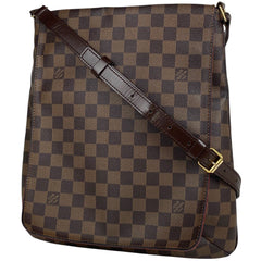 ルイ・ヴィトン ミュゼット 斜め掛け ショルダーバッグ ダミエ ブラウン N51302 レディース 【中古】brbag