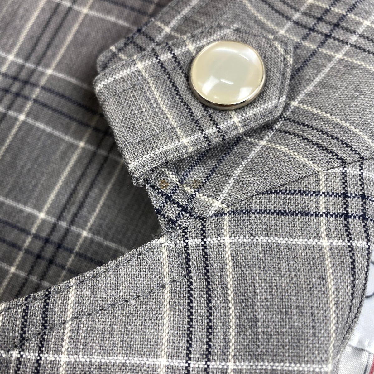 バイセル公式】クリスチャンディオール チェック柄 スカートスーツ