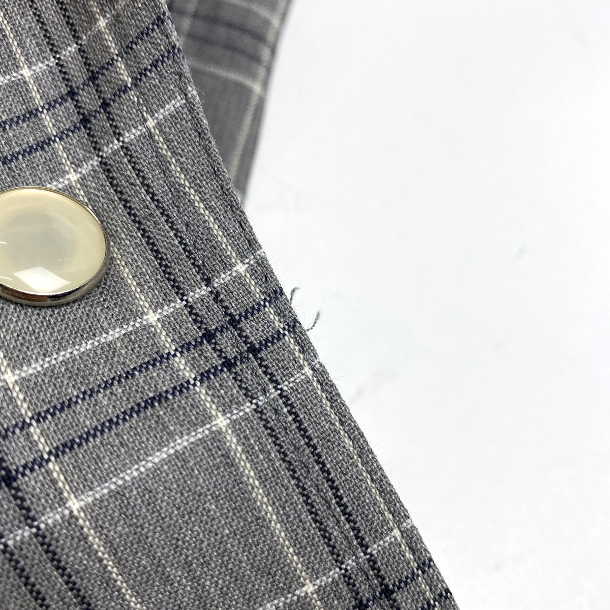 バイセル公式】クリスチャンディオール チェック柄 スカートスーツ