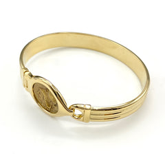 ウノアエレ デザインブレスレット YG イエローゴールド 腕輪 バングル ブレスレット 750 レディース 【中古】brjwl