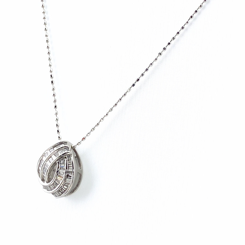 K18 WG ダイヤモンド ネックレス 0.22CT レディース 中古 nbjwl