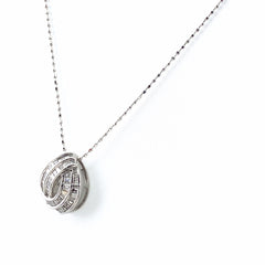 K18 WG ダイヤモンド ネックレス 0.22CT レディース 中古 nbjwl