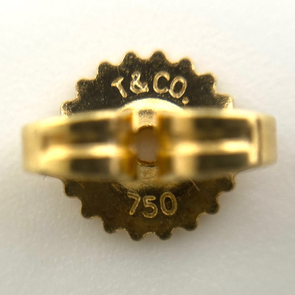 ティファニー クロスステッチ ピアス YG イエローゴールド ピアス 750 レディース 【中古】brjwl