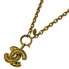 シャネル ココマーク チェーン ネックレス マトラッセ ネックレス GP ゴールド レディース 【中古】bracc