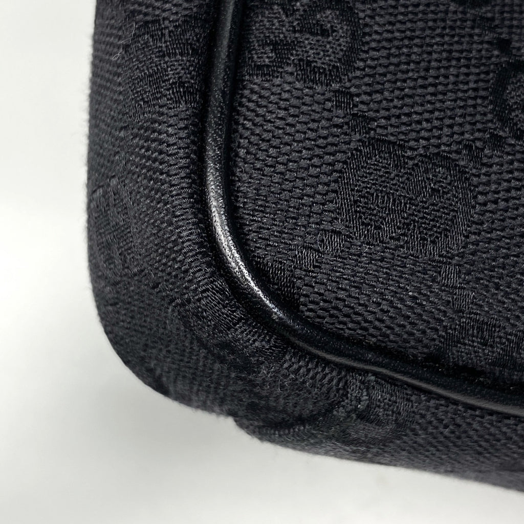 グッチ GG柄 ショルダーバッグ 斜め掛け ショルダーバッグ GGキャンバス ブラック 92551 レディース 【中古】brbag
