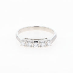 メレダイヤ デザインリング プラチナ 指輪 リング 9号 Pt900 ダイヤモンド レディース 【中古】nbjwl