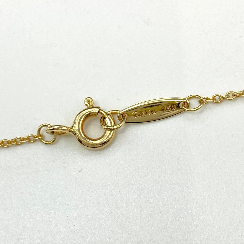 ティファニー バイザヤード ブレスレット YG イエローゴールド 腕輪 エルサ・ペレッティ 1Pダイヤ ブレスレット 750 ダイヤモンド レディース 【中古】brjwl