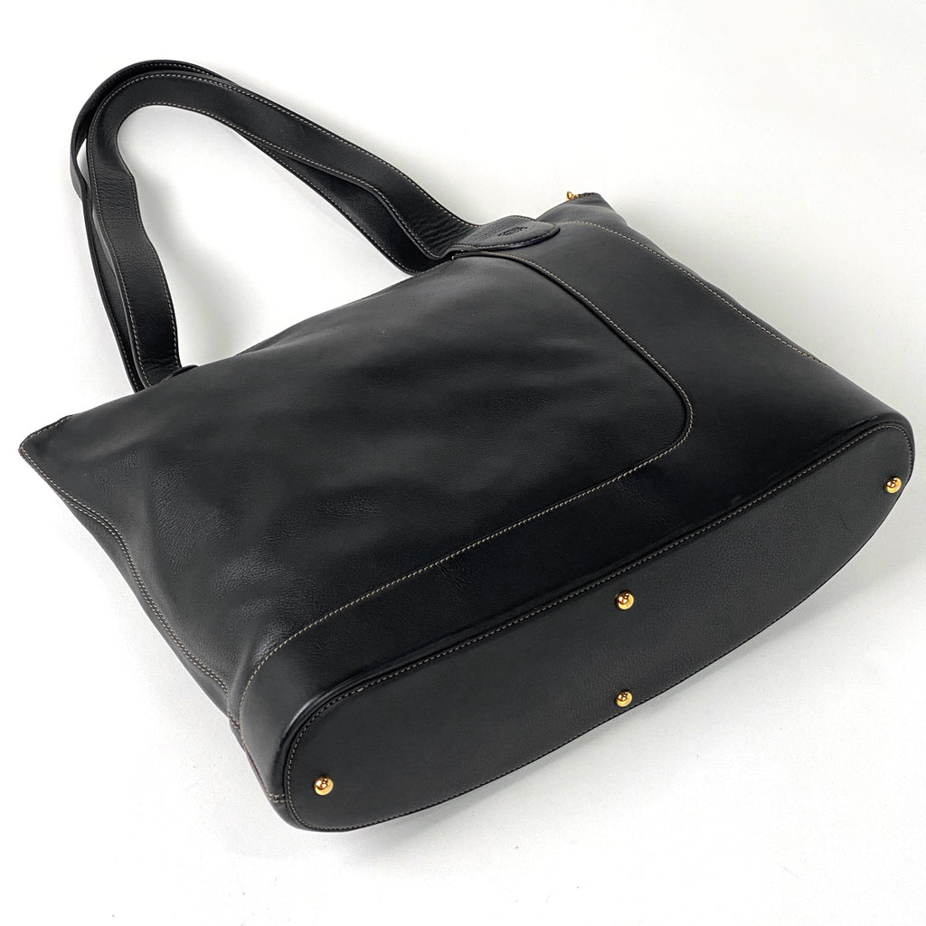 ロエベ アナグラム トートバッグ ショルダーバッグ トートバッグ レザー ブラック レディース 【中古】brbag