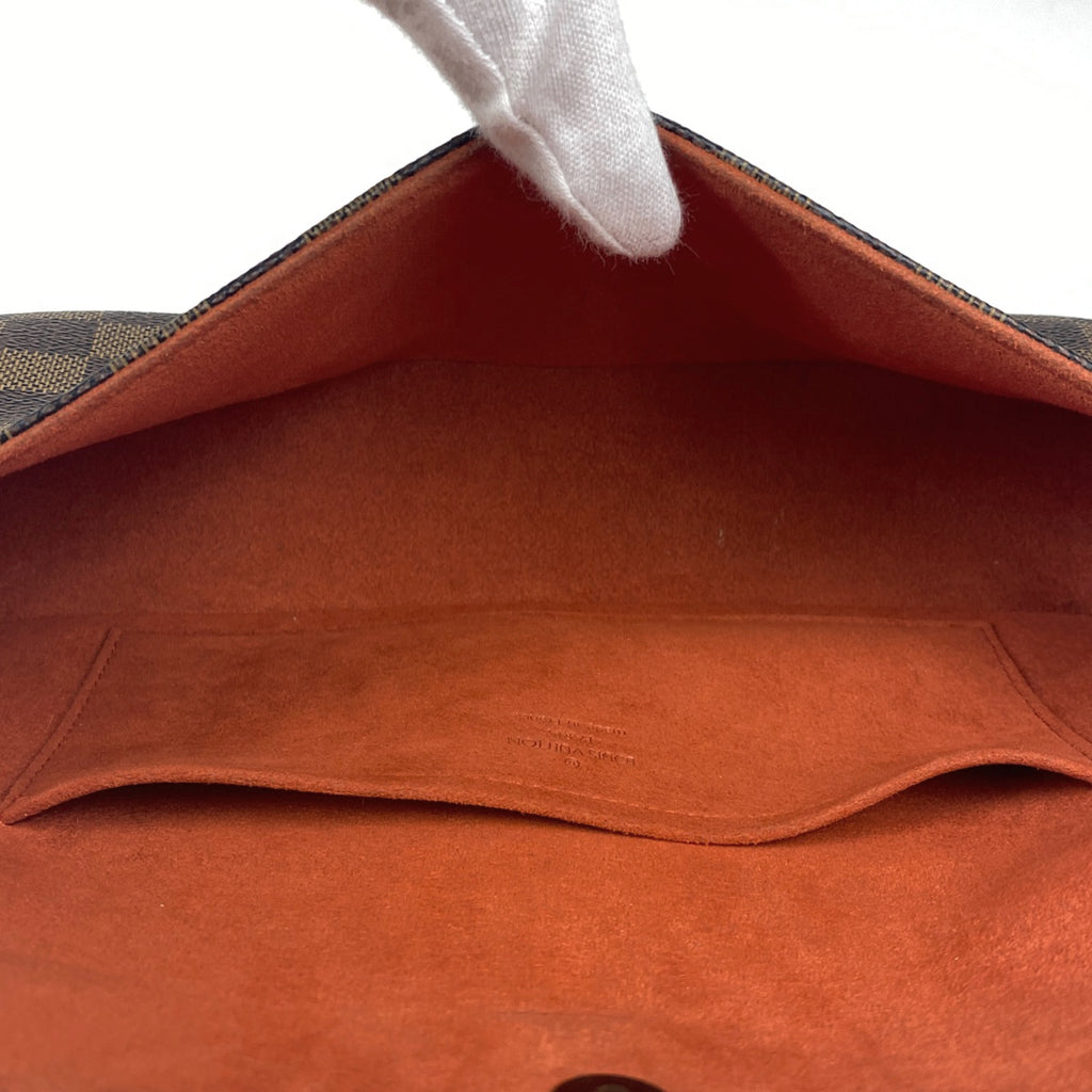 ルイ・ヴィトン レコレータ ワンショルダー 手提げ 肩掛け ハンドバッグ ダミエ ブラウン N51299 レディース 【中古】brbag