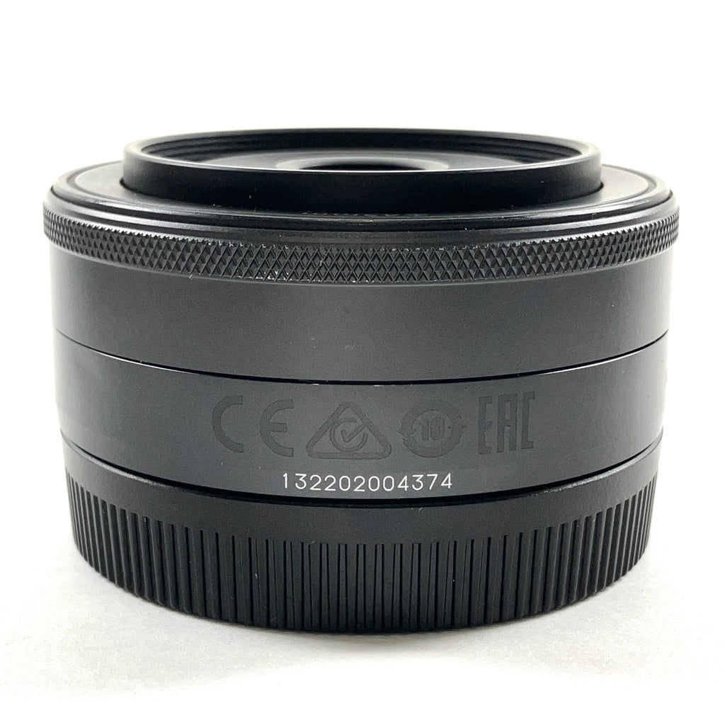 キヤノン Canon EF-M 22mm F2 STM ブラック 一眼カメラ用レンズ（オートフォーカス） 【中古】cambb