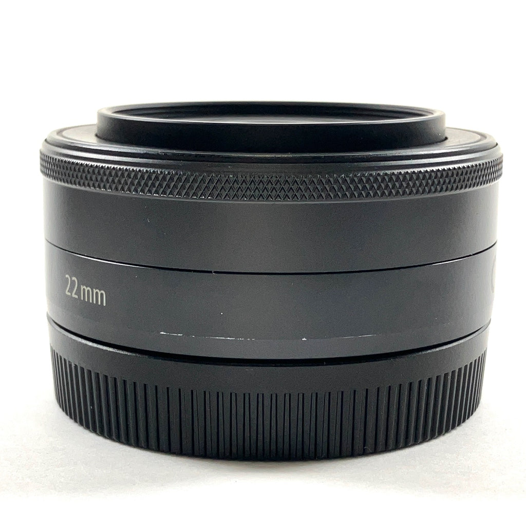 キヤノン Canon EF-M 22mm F2 STM ブラック 一眼カメラ用レンズ（オートフォーカス） 【中古】cambb