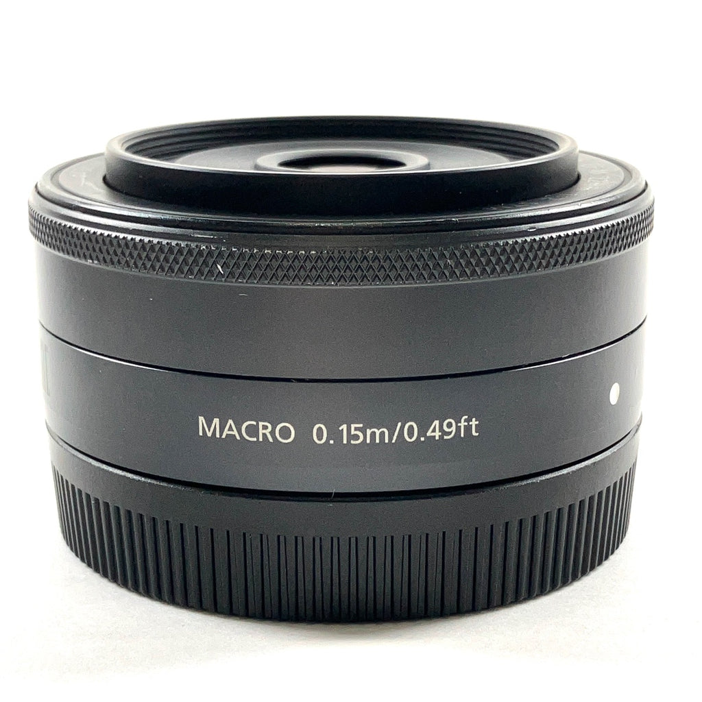 キヤノン Canon EF-M 22mm F2 STM ブラック 一眼カメラ用レンズ（オートフォーカス） 【中古】cambb