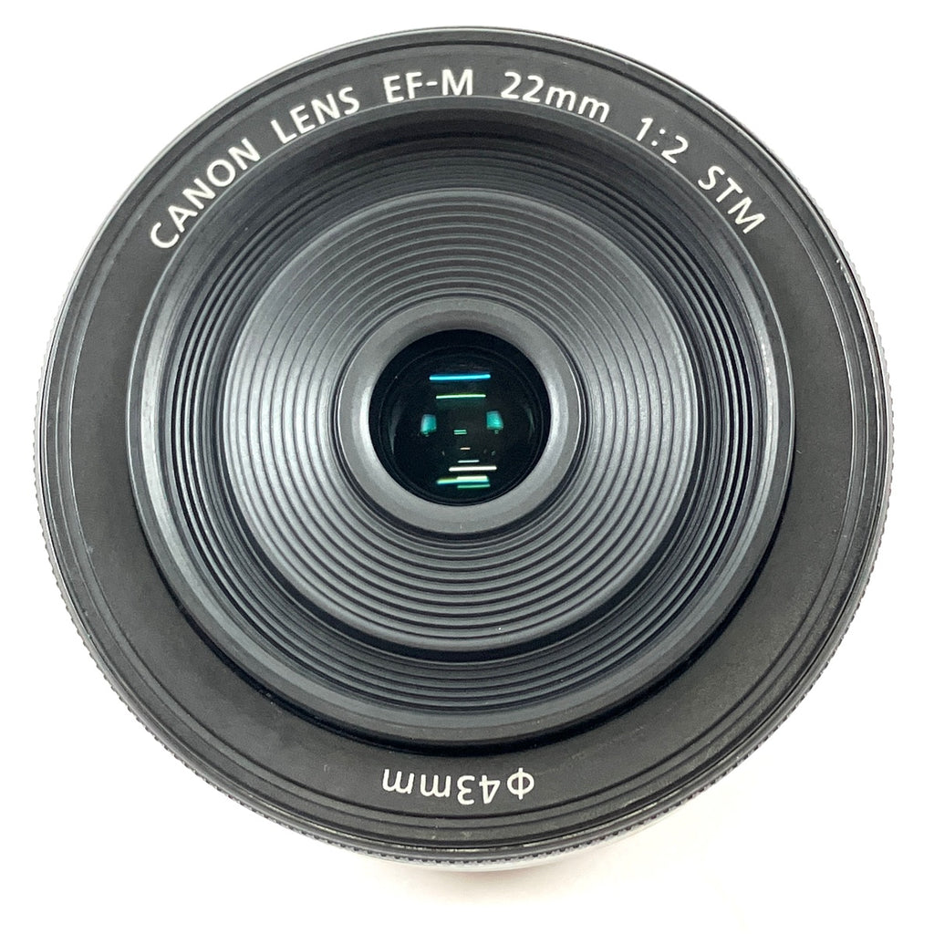 キヤノン Canon EF-M 22mm F2 STM ブラック 一眼カメラ用レンズ（オートフォーカス） 【中古】cambb