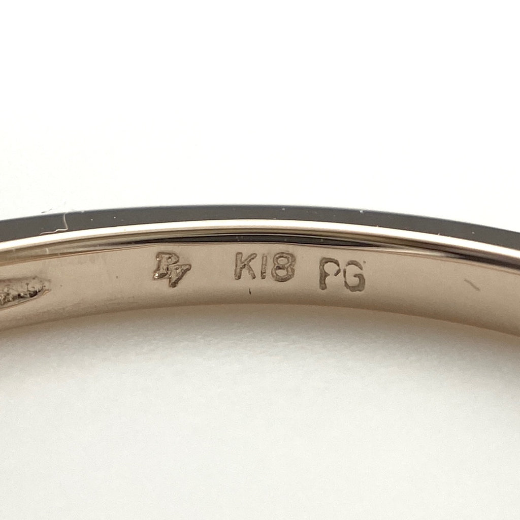 ポンテヴェキオ メレダイヤ デザインリング PG ピンクゴールド 指輪 リング 8.5号 K18 PG ダイヤモンド レディース 【中古】brjwl