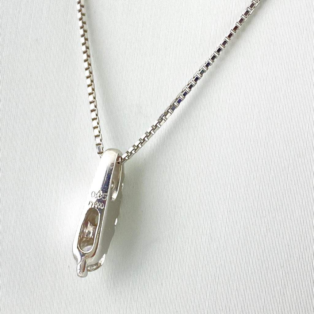 メレダイヤ デザインネックレス プラチナ ペンダント ネックレス Pt900 Pt850 ダイヤモンド レディース 【中古】nbjwl