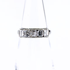 メレダイヤ デザインリング リング 7号 Pt850 ダイヤモンド レディース ノンブランドジュエリー 【中古】nbjwl