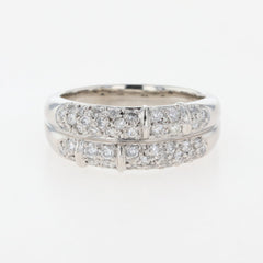 メレダイヤ デザインリング プラチナ 指輪 リング 11.5号 Pt900 ダイヤモンド レディース 【中古】nbjwl