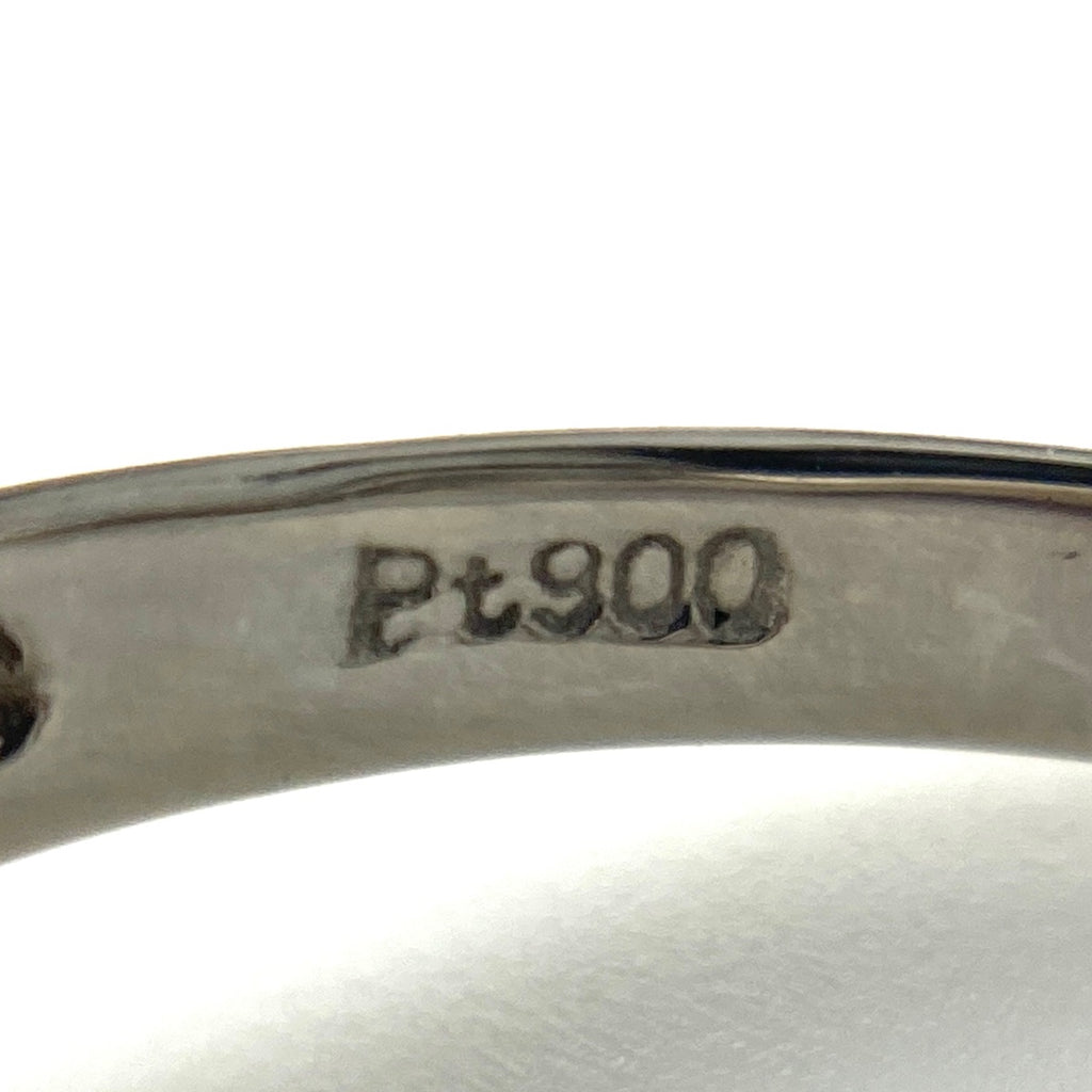 パール デザインリング プラチナ 指輪 メレダイヤ 真珠 リング 11.5号 Pt900 パール ダイヤモンド レディース 【中古】nbjwl