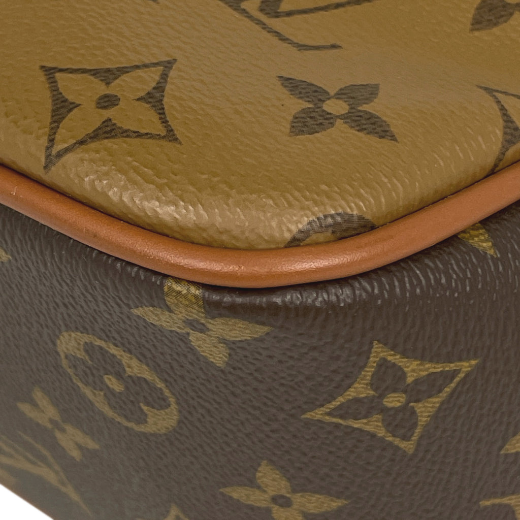 ルイ・ヴィトン ホーボー ドーフィーヌ MM 2WAY 斜め掛け モノグラム リバース ショルダーバッグ モノグラム ブラウン M45195 レディース 【中古】brbag