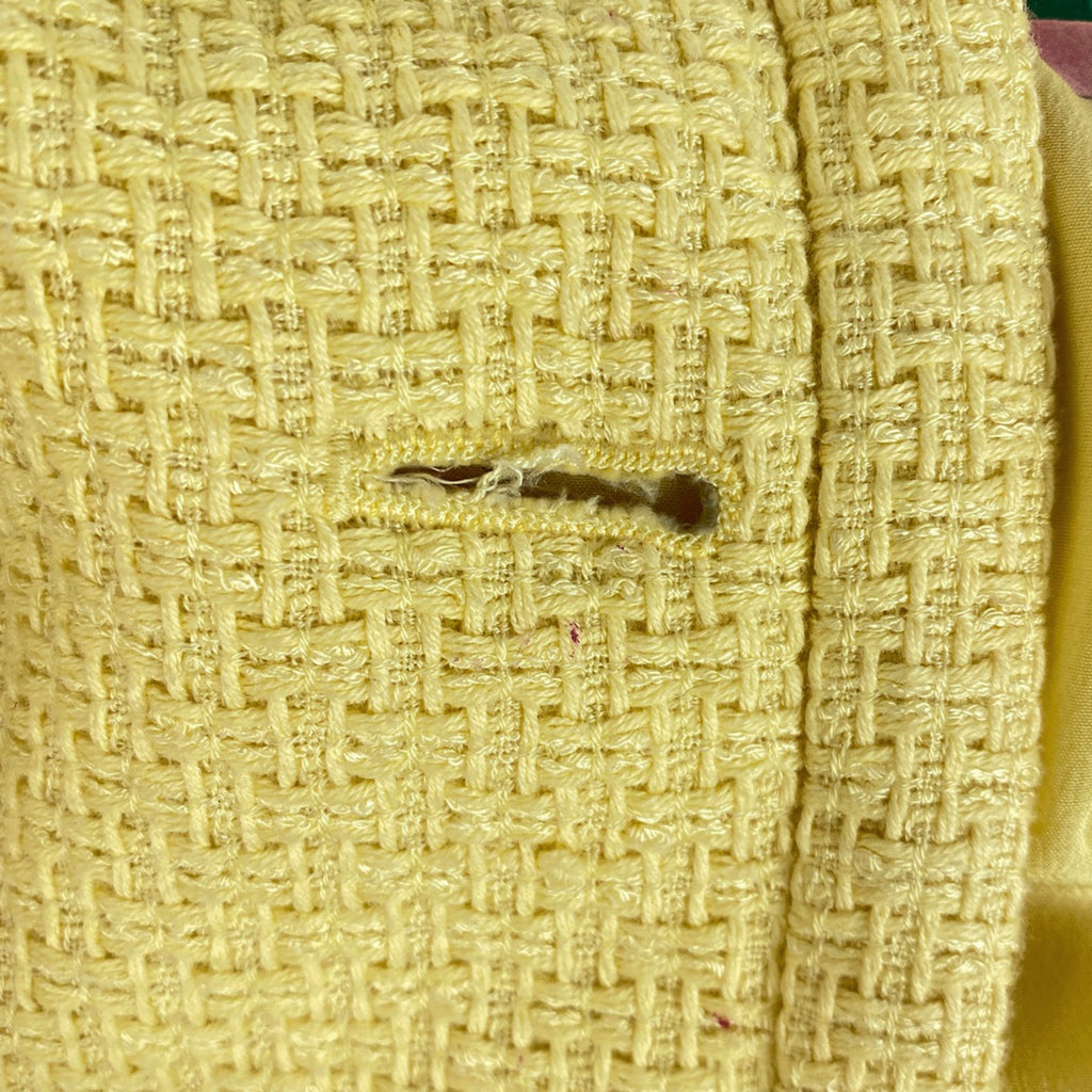 レオナール ロゴ ステンカラーコート 花柄 アウター その他コート イエロー レディース 【中古】brapp