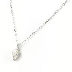 ダイヤモンド デザインネックレス WG ホワイトゴールド ペンダント ネックレス K18 WG ダイヤモンド レディース 【中古】nbjwl