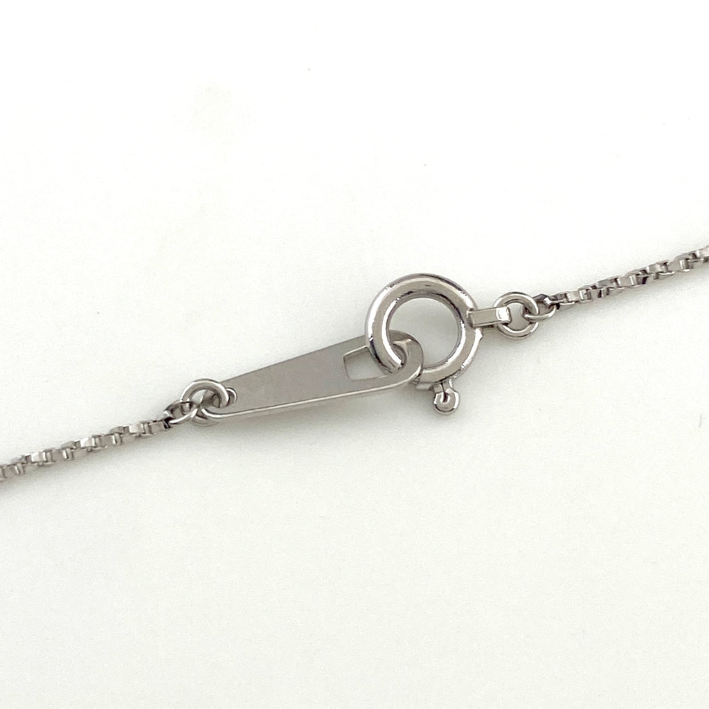 エメラルド デザインネックレス プラチナ ペンダント メレダイヤ ネックレス Pt900 Pt850 ダイヤモンド レディース 【中古】nbjwl